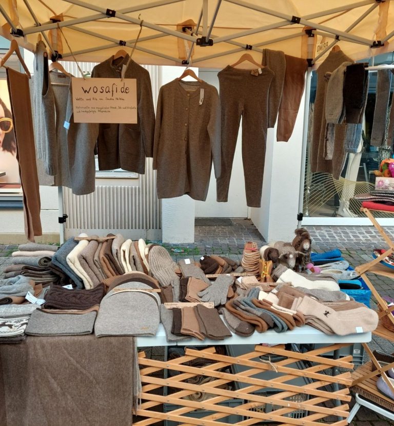Marktstand wosafi Krämermarkt Yakwolle Kamelwolle kaufen